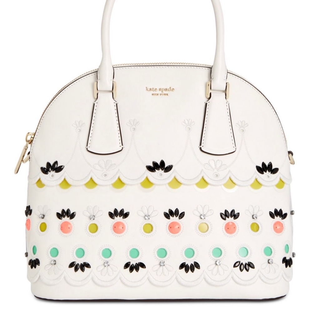 Kate Spade Sylvia Dome Leather Satchel